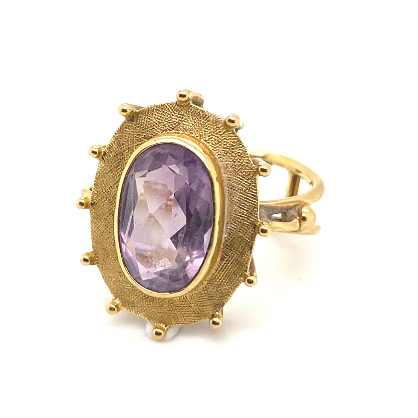 The Playfulness - Verspielter Goldring mit Amethyst