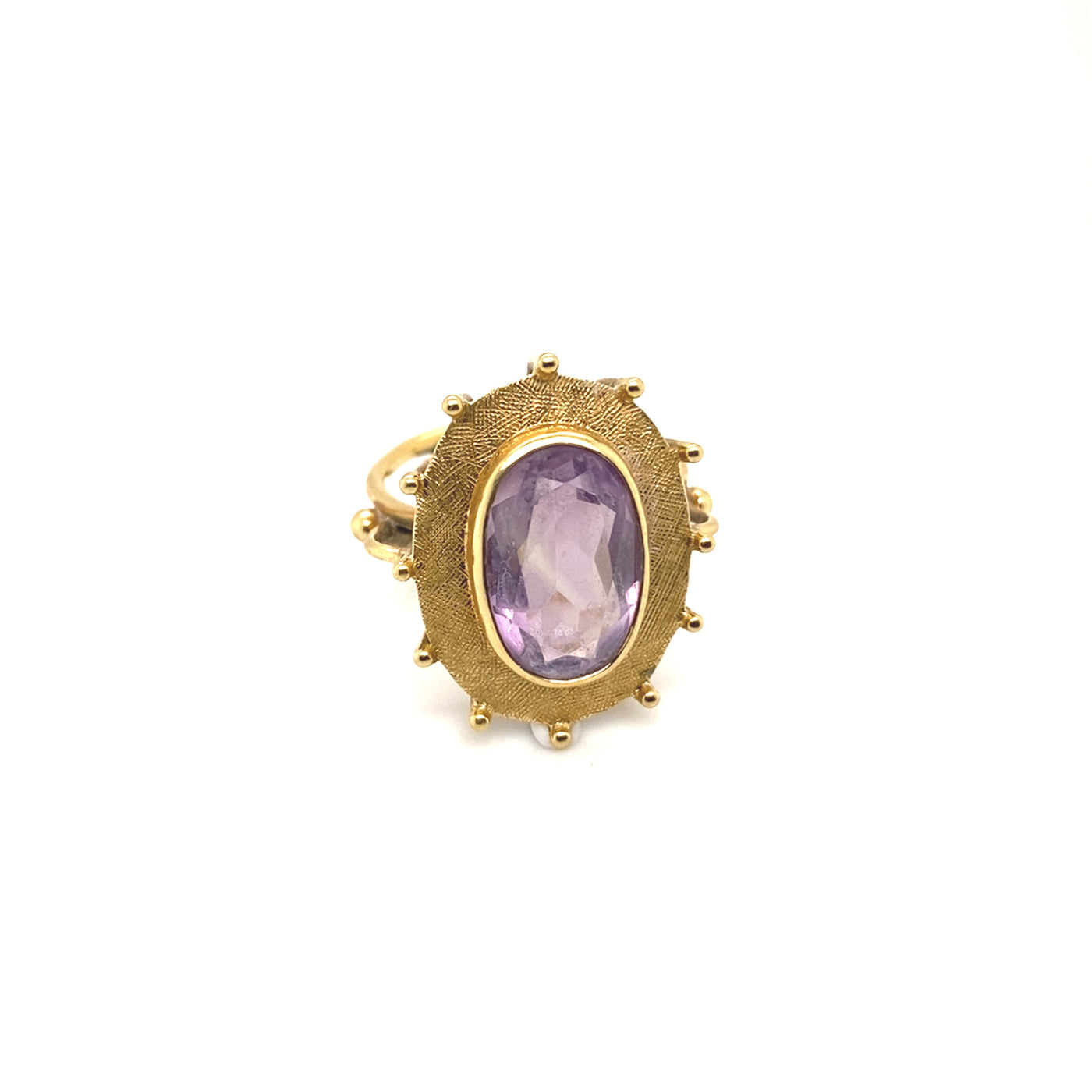 The Playfulness - Verspielter Goldring mit Amethyst