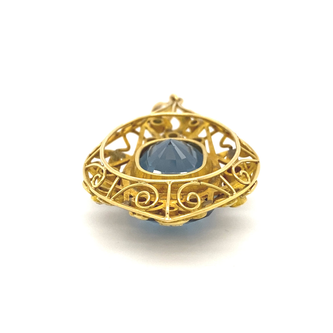 It's a Blue Lagoon - Exquisiter Goldanhänger 40 ct.