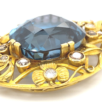 It's a Blue Lagoon - Exquisiter Goldanhänger 40 ct.