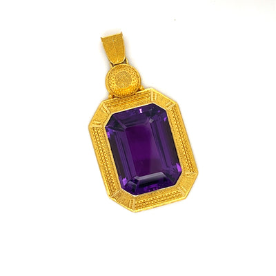 Purple Power - Art Déco Anhänger Franz Valentin