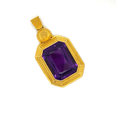 Purple Power - Art Déco Anhänger Franz Valentin