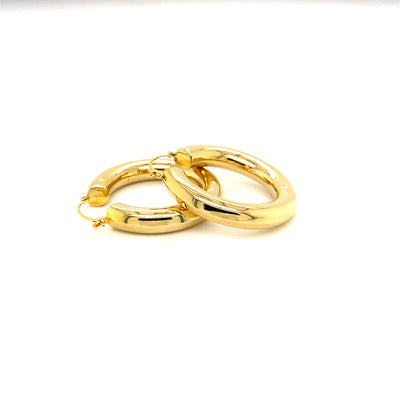 Golden Loops - Elegante Goldohrringe