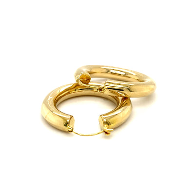 Golden Loops - Elegante Goldohrringe