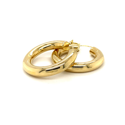 Golden Loops - Elegante Goldohrringe