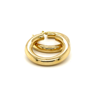 Golden Loops - Elegante Goldohrringe