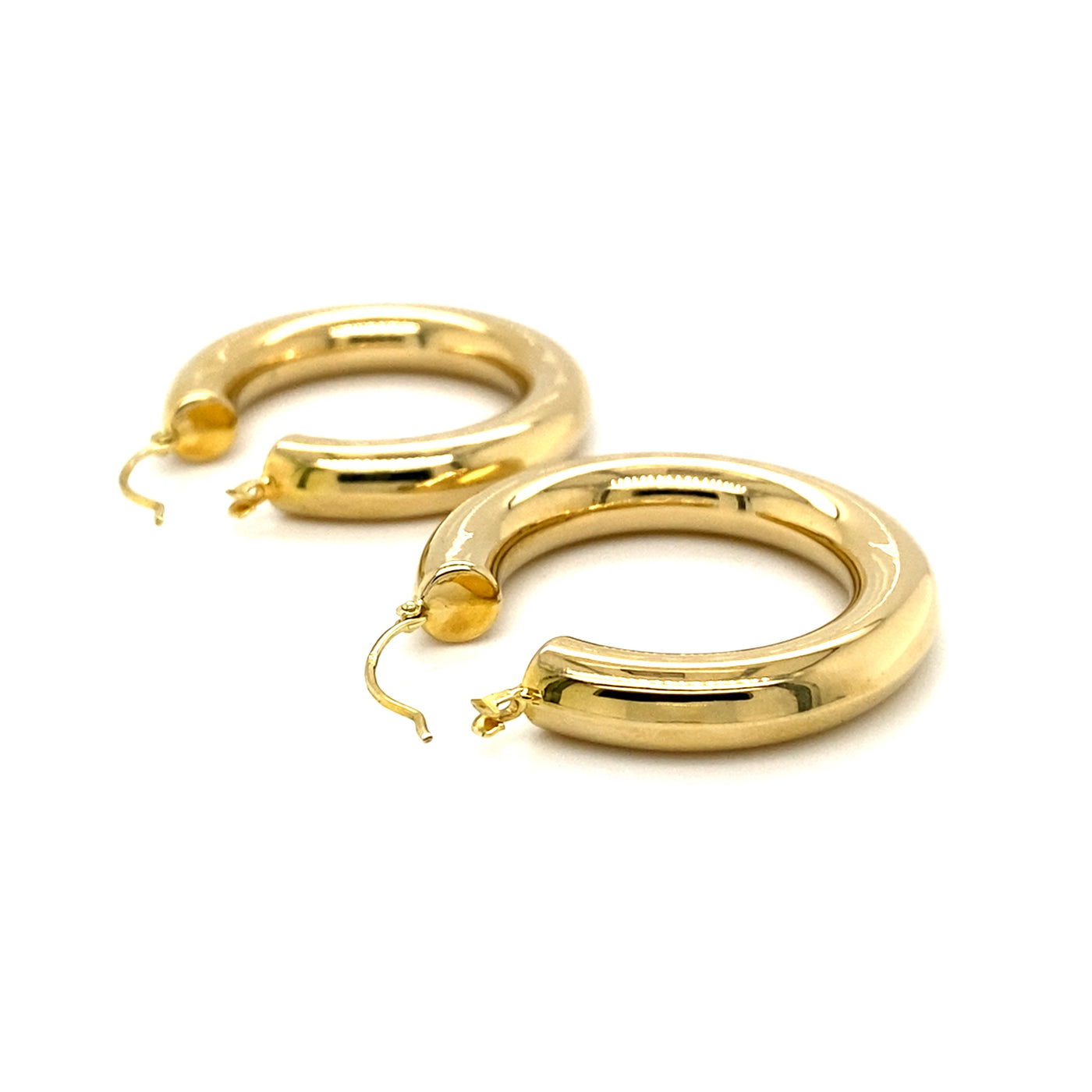 Golden Loops - Elegante Goldohrringe