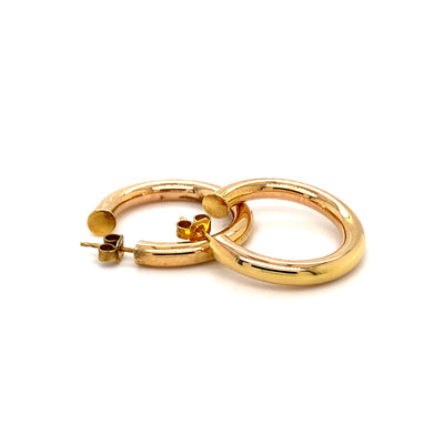 Golden Office - Elegante Goldkreolen