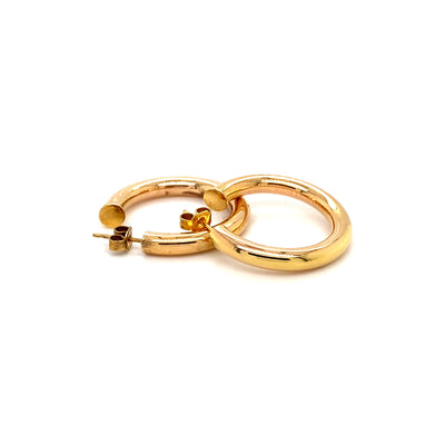 Golden Office - Elegante Goldkreolen
