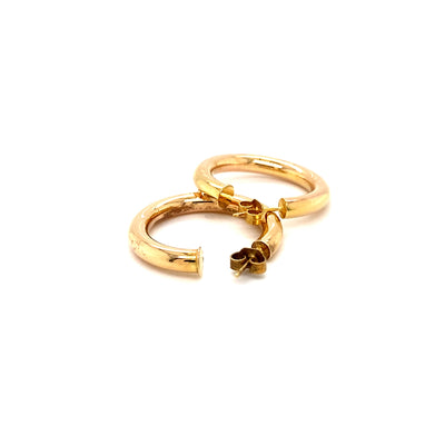 Golden Office - Elegante Goldkreolen