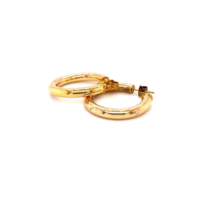 Golden Office - Elegante Goldkreolen