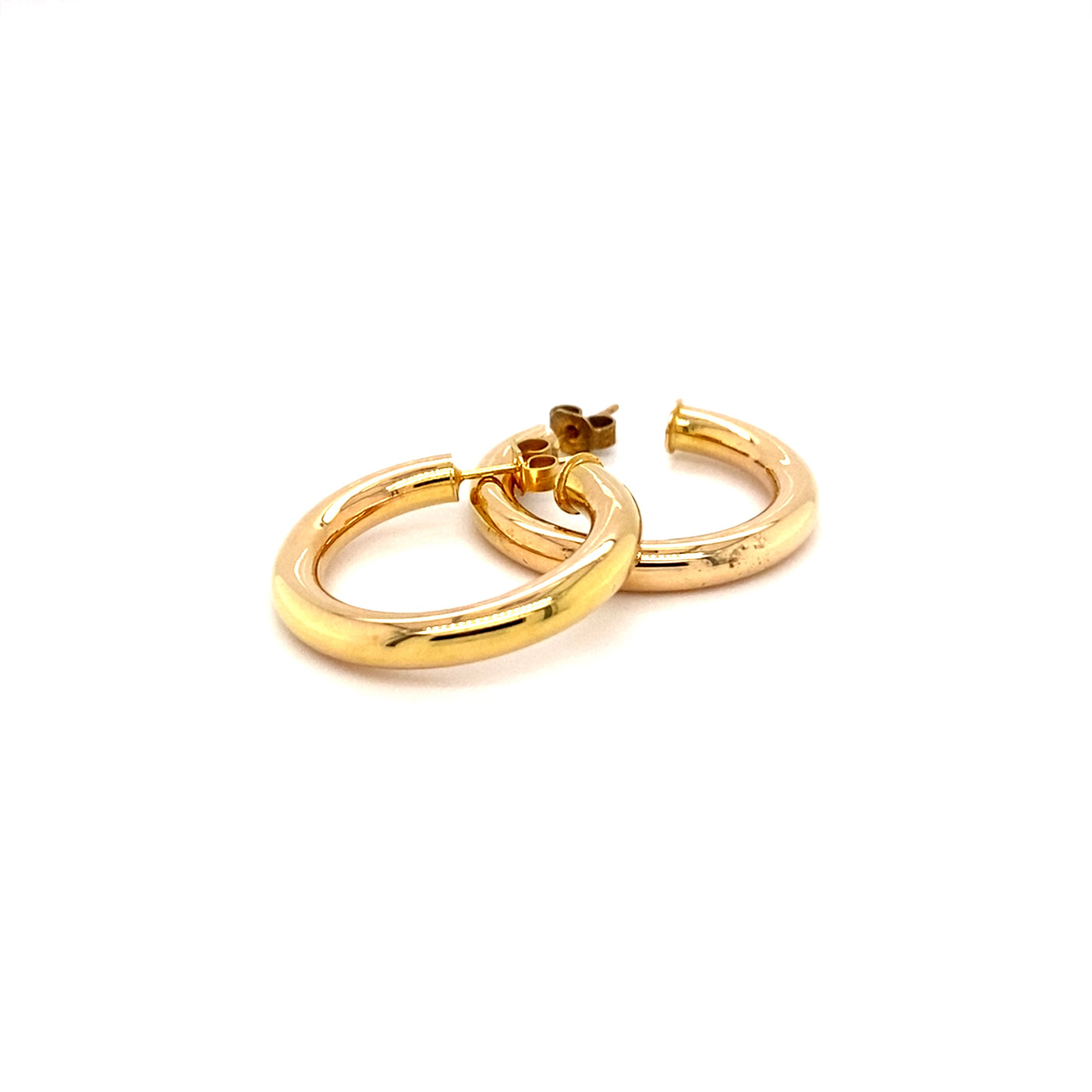 Golden Office - Elegante Goldkreolen
