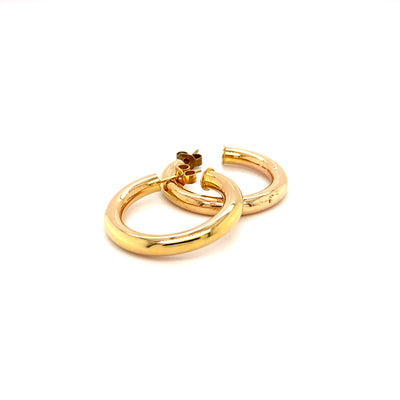 Golden Office - Elegante Goldkreolen