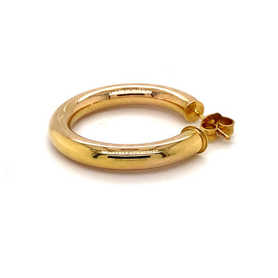 Golden Office - Elegante Goldkreolen