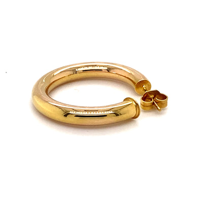 Golden Office - Elegante Goldkreolen