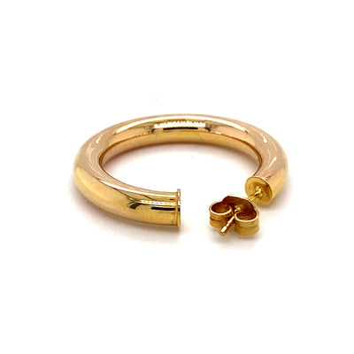 Golden Office - Elegante Goldkreolen