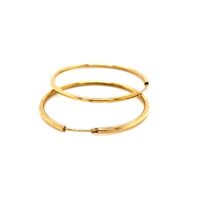 Fine Golden Line -Zarte Goldkreolen