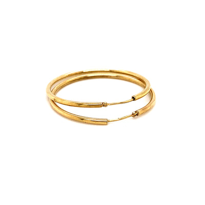 Fine Golden Line -Zarte Goldkreolen