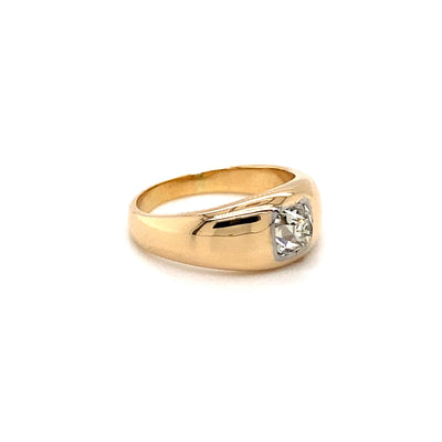 The Sparkle - Goldring mit großem Altschliff