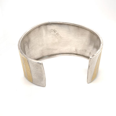 Precious Geometry - Besonderer Armreif Gold und Silber