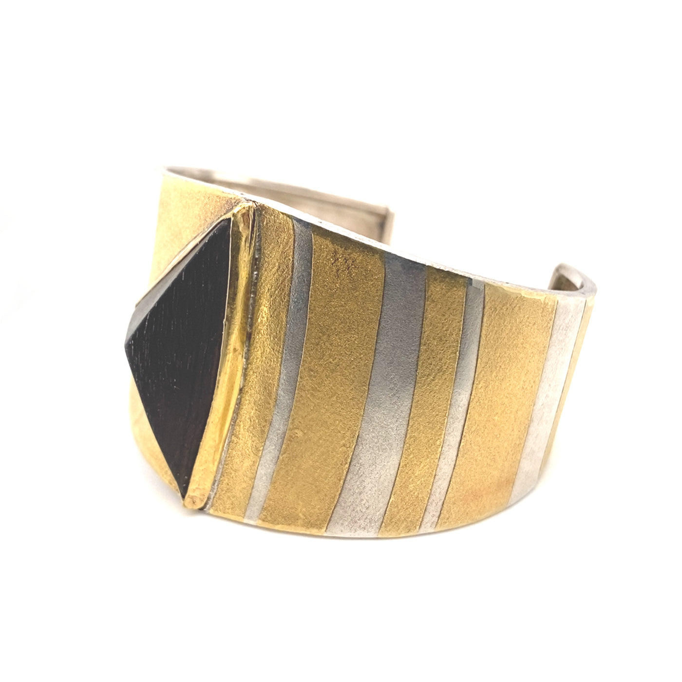 Precious Geometry - Besonderer Armreif Gold und Silber