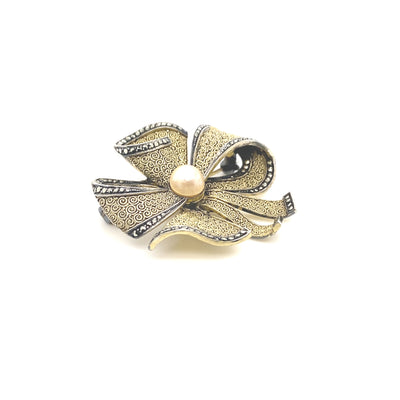 Flower Bow - Hübsche Fahrner Brosche
