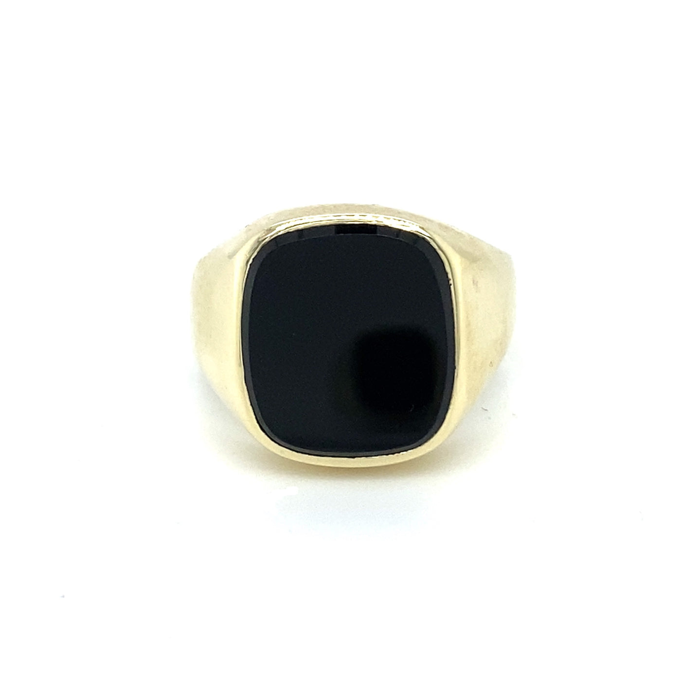 Siegelring Gelbgold mit Onyx