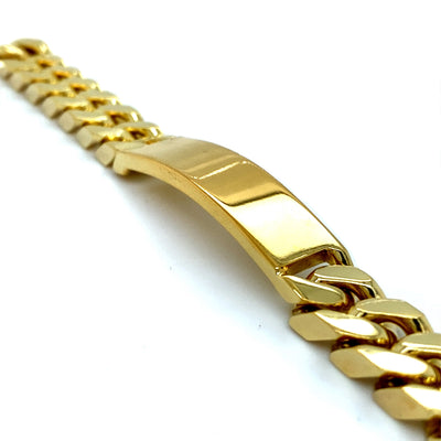 Golden Curb - Vergoldetes Panzerarmband