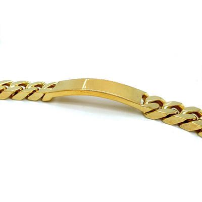 Golden Curb - Vergoldetes Panzerarmband