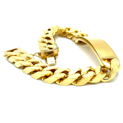 Golden Curb - Vergoldetes Panzerarmband