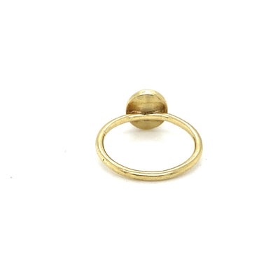 Sweet Sugarloaf - Feiner und moderner Goldring mit Granat