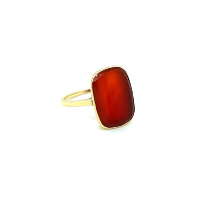 Carnelian Classic - Hübscher Karneolring