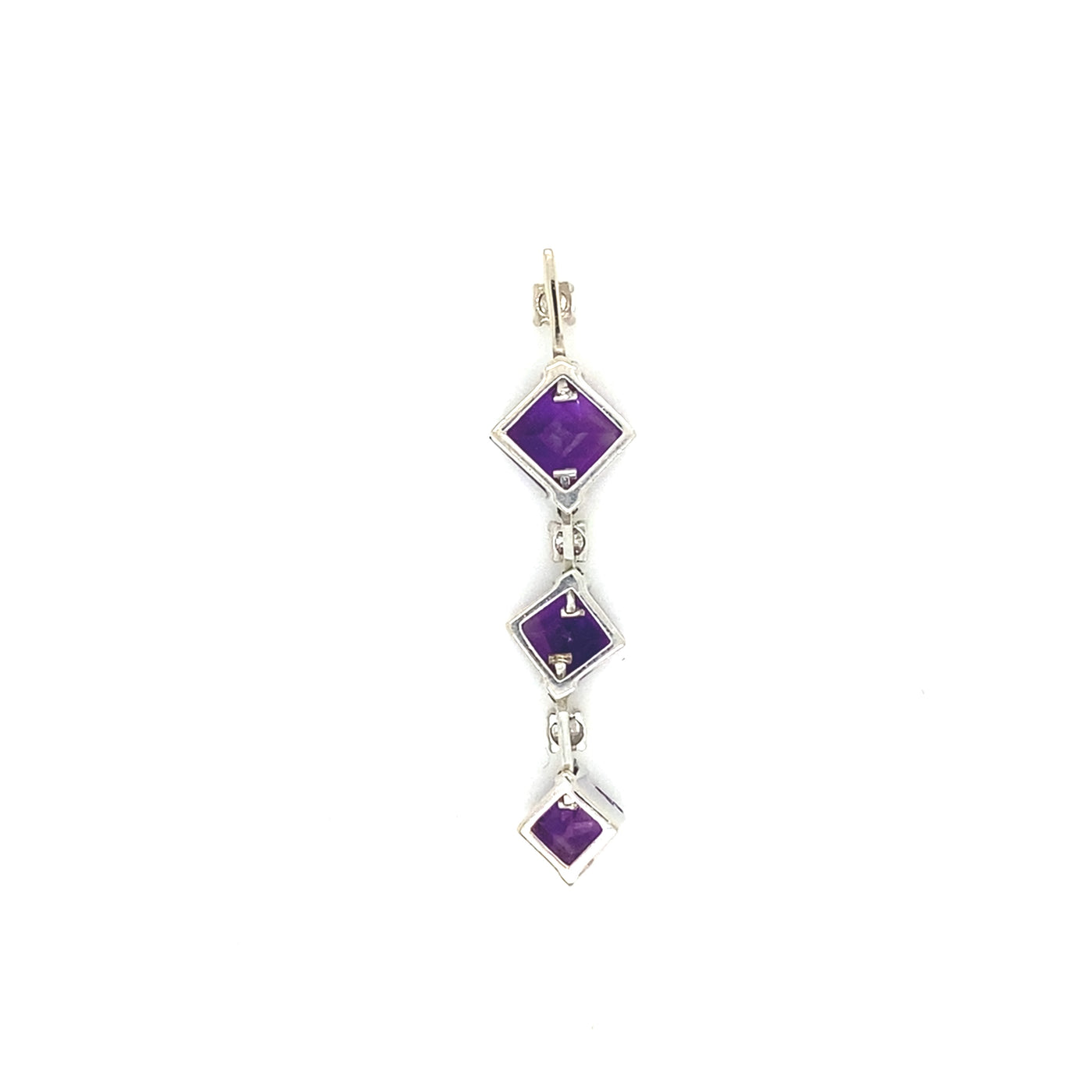 Purple Drop - Amethystanhänger mit Diamanten
