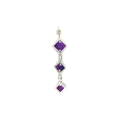 Purple Drop - Amethystanhänger mit Diamanten