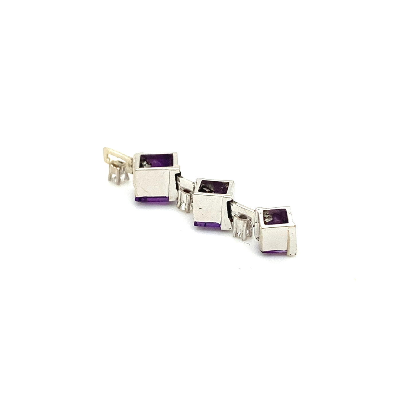 Purple Drop - Amethystanhänger mit Diamanten