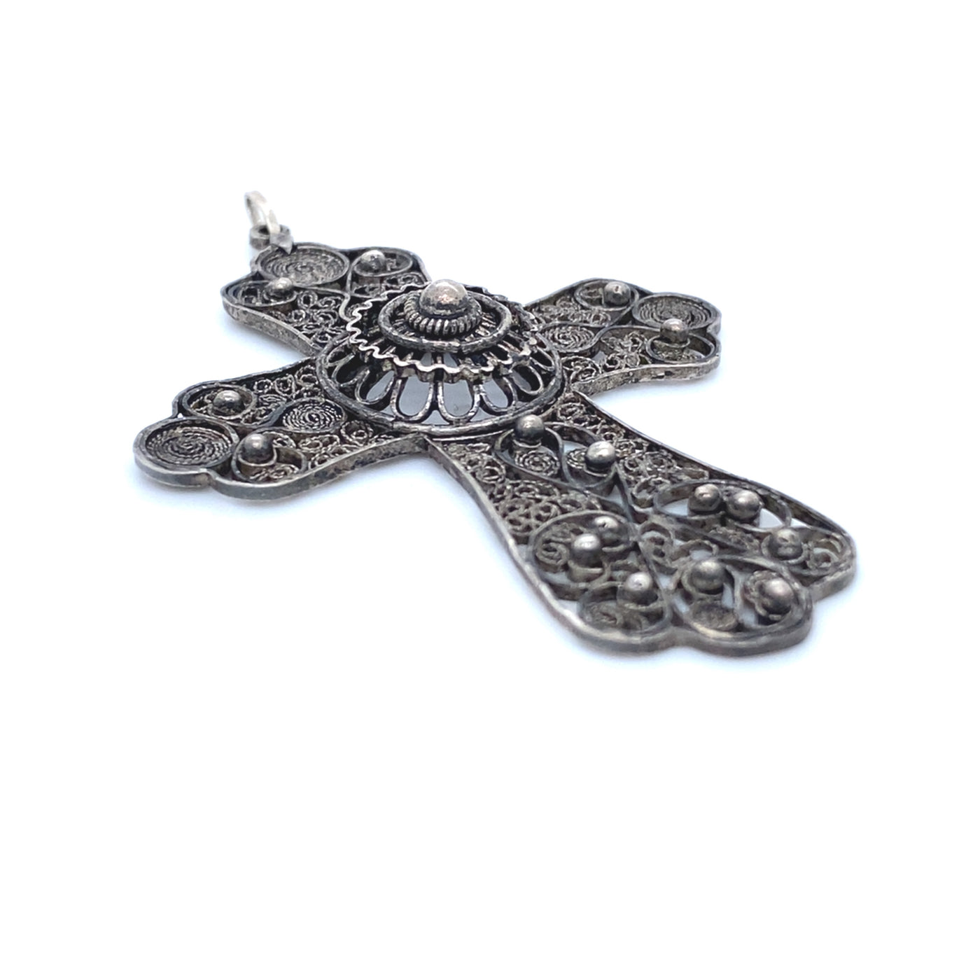 The Filigree Cross - Großes, filigranes Silberkreuz