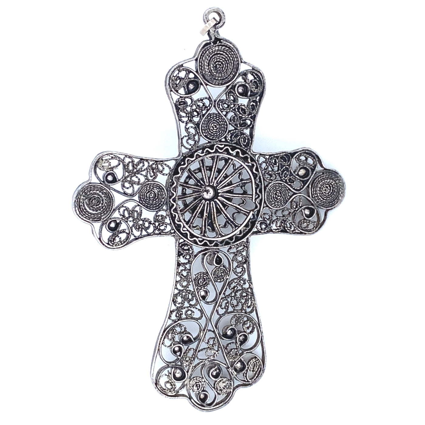 The Filigree Cross - Großes, filigranes Silberkreuz