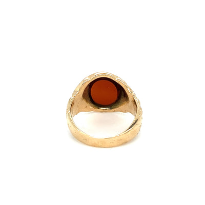 Carnelian Cutie - Dekorativer Siegelring aus Gold