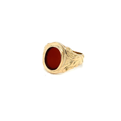 Carnelian Cutie - Dekorativer Siegelring aus Gold