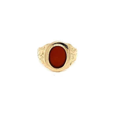 Carnelian Cutie - Dekorativer Siegelring aus Gold