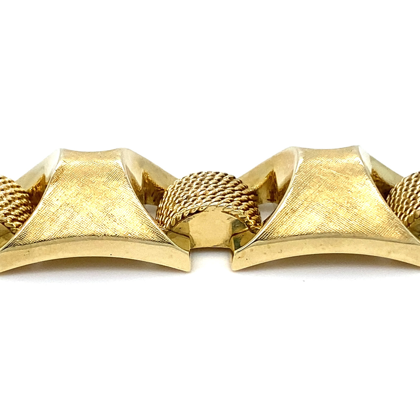 Golden Pattern - Besonderes Retro-Armband in Gold