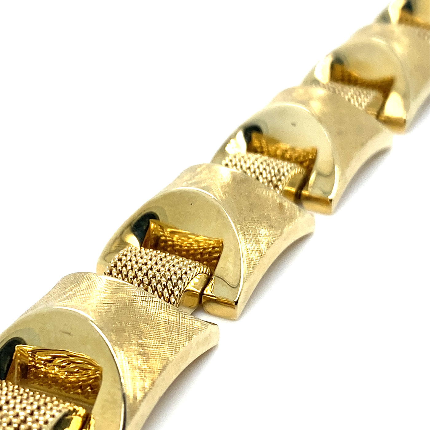 Golden Pattern - Besonderes Retro-Armband in Gold