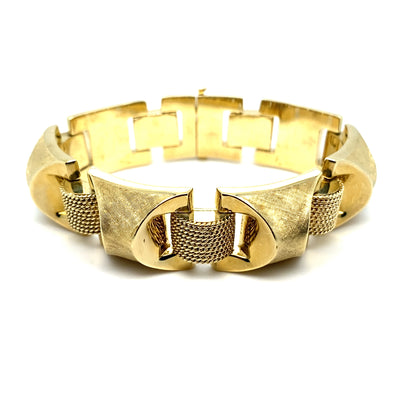 Besonderes Retro-Armband in Gold