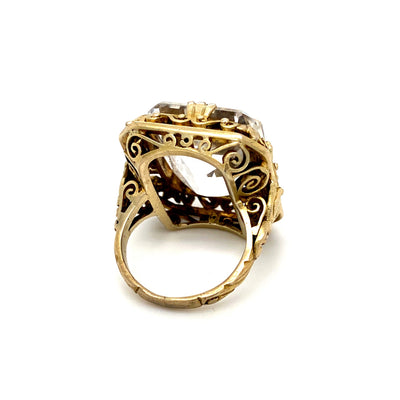 Rock Me Crystal Baby - Statementring Bergkristall