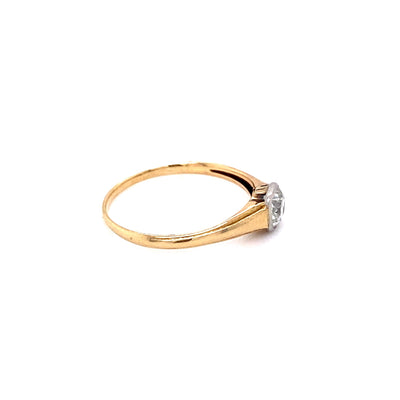 Little Star - Goldring mit Diamant