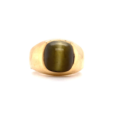 Cat Eye - Goldring mit Katzenauge