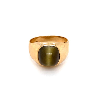 Cat Eye - Goldring mit Katzenauge