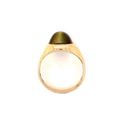 Cat Eye - Goldring mit Katzenauge