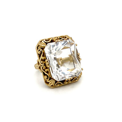 Rock Me Crystal Baby - Statementring Bergkristall