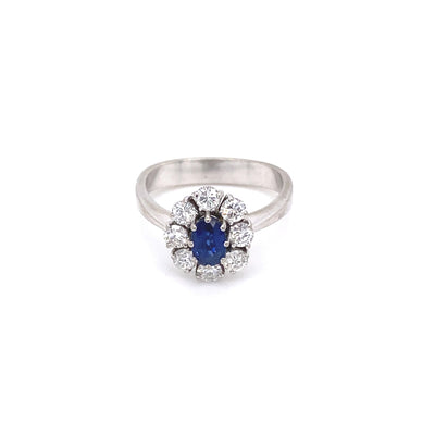 Amour Bleu - Saphirring mit Diamanten
